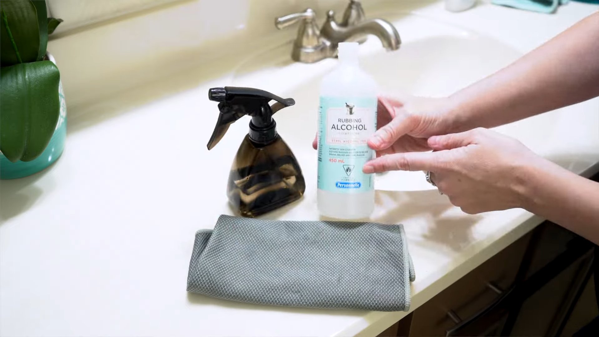 Rubbing alcohol cleaning hacks
